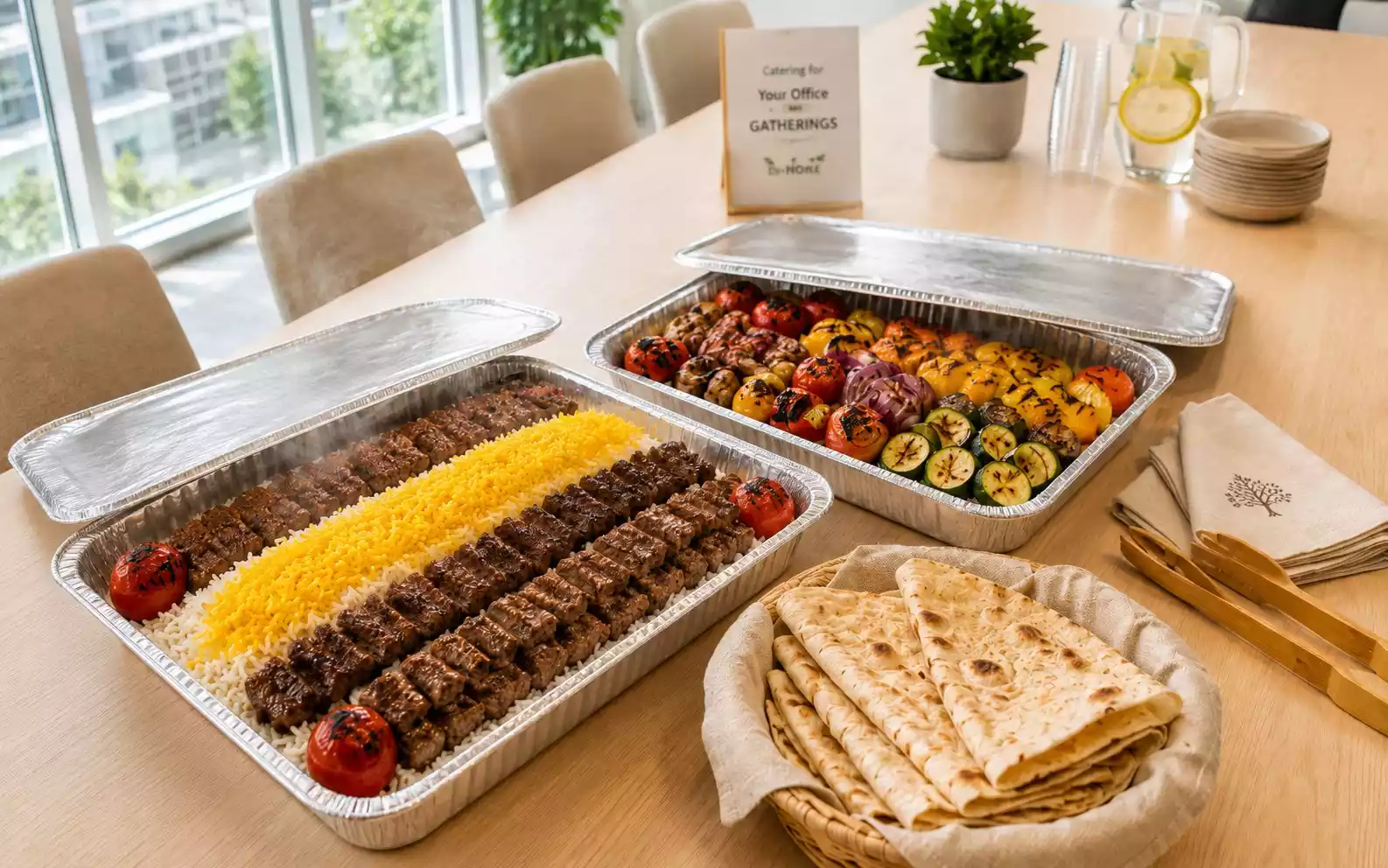 Office lunch catering platter